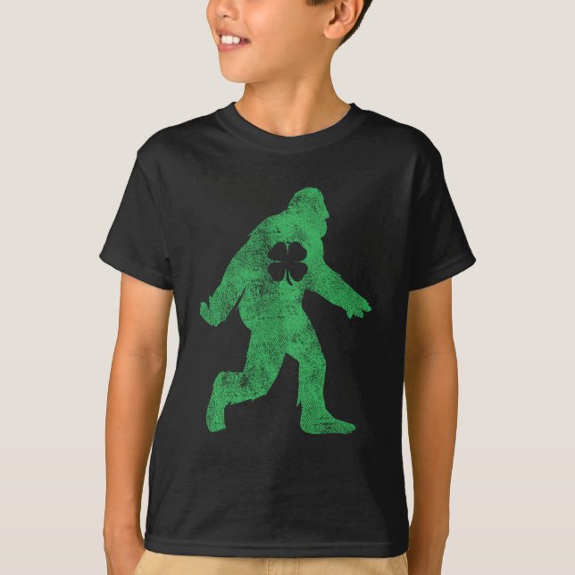 Camiseta St Patricks Day Bigfoot Sasquatch Saint Paddys Iri (Anverso)