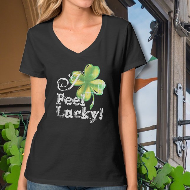 Camiseta St. Patrick's Day Black Shamrock (Subido por el creador)