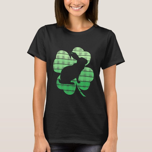 Camiseta St Patricks Day Bunny Rabbit Lover (Anverso)