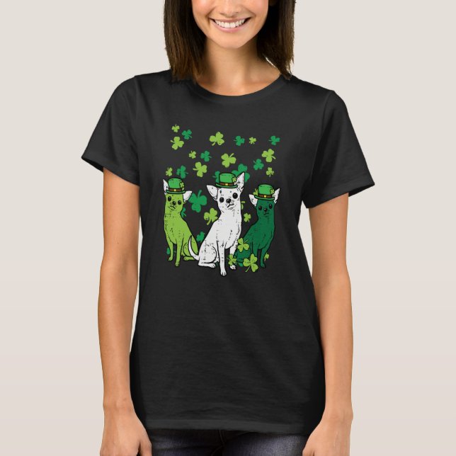 Camiseta St Patricks Day Chihuahuas Dog Saint Paddys Men Wo (Anverso)