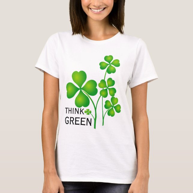 Camiseta St. Patrick's Day Clover + tus ideas (Anverso)