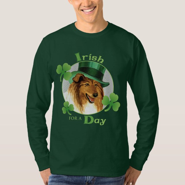 Camiseta St. Patrick's Day Collie (Anverso)