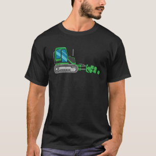 Camiseta St Patricks Day Crane Truck Construction Toddler K
