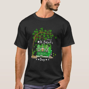 Camiseta St Patricks Day Cruck Gnome Heart Shamrock Clover