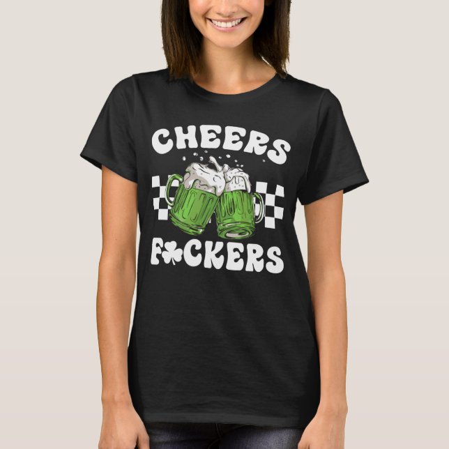 Camiseta St Patricks Day Day Drinking Beer Mugs Men Women (Anverso)