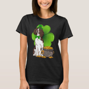 Camiseta St Patrick's Day English Springer Spaniel Shamrock