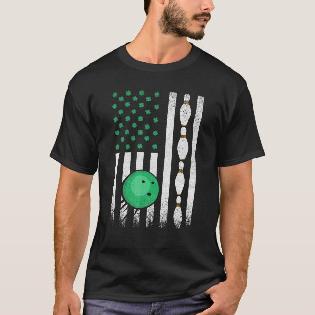 Camiseta St Patrick's Day For Idea Irish American Bowling (Anverso)