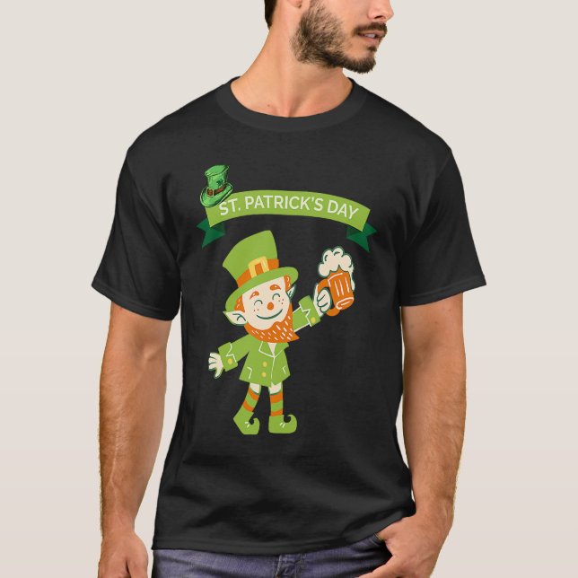Camiseta St Patrick's Day Fun Beer Drink Party Dublin Irlan (Anverso)