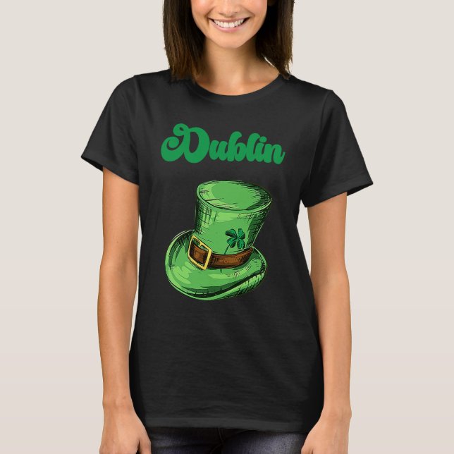 Camiseta St Patrick's Day Fun Beer Drink Party Dublin Irlan (Anverso)