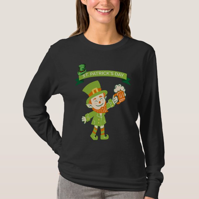 Camiseta St Patrick's Day Fun Beer Drink Party Dublin Irlan (Anverso)