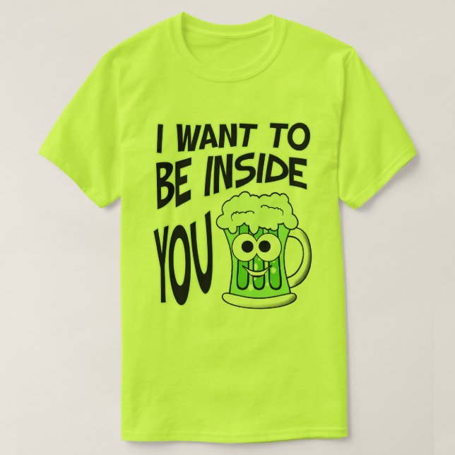 Camiseta St. Patrick's Day Funny Green Beer T-Shirt (Diseño del anverso)