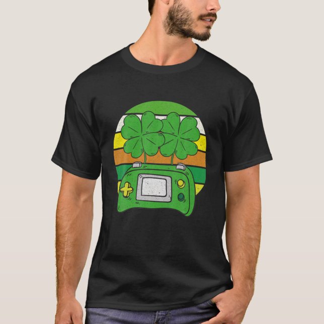 Camiseta St Patricks Day Gamer Green Game (Anverso)