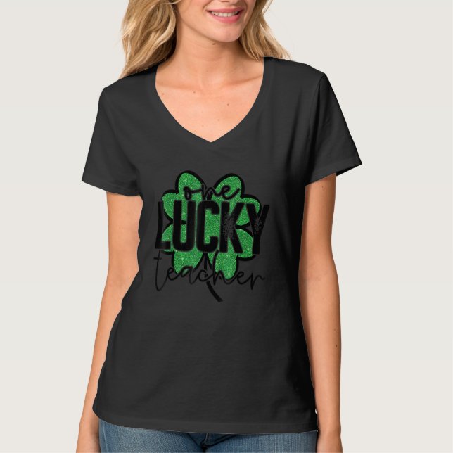 Camiseta St Patricks Day Gift For Kindergarten Prek One Luc (Anverso)