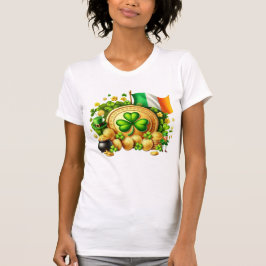 Camiseta St. Patrick's Day Gold Shamrock