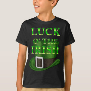 Camiseta St. Patrick's Day Gorra Boys Black T shirt
