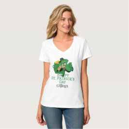 Camiseta St. Patrick's Day gorra verde irlandés con suerte 