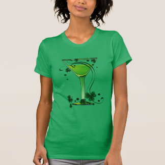 Camiseta St Patricks Day Green Cocktail Ladies Spaghetti