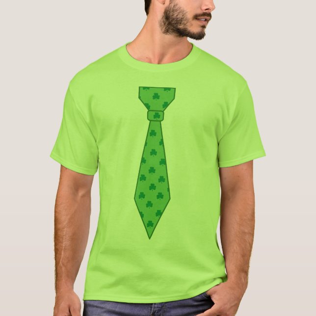 Camiseta St. Patrick's Day Green Tie T-Shirt (Anverso)