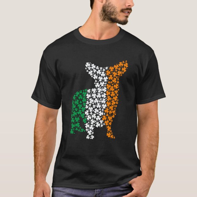 Camiseta St Patricks Day Ireland Irish Corgi Dog (Anverso)