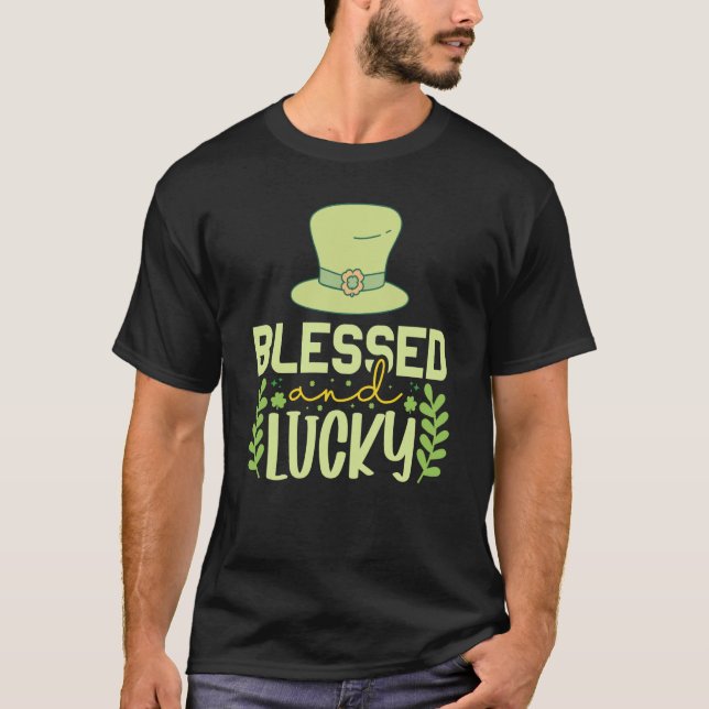 Camiseta St Patricks Day Irish Blessed Lucky (Anverso)
