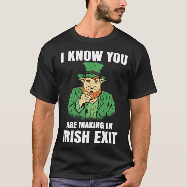 Camiseta St Patricks Day Irish Exit  St Patricks (Anverso)