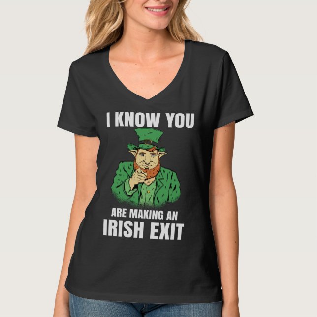 Camiseta St Patricks Day Irish Exit  St Patricks (Anverso)