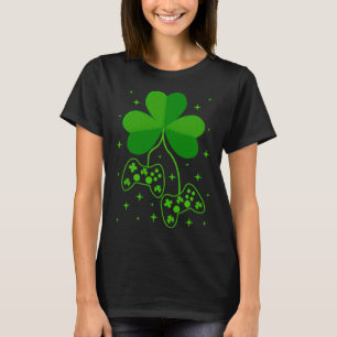 Camiseta St Patricks Day Irlandés Gamer Shamrock Video Game