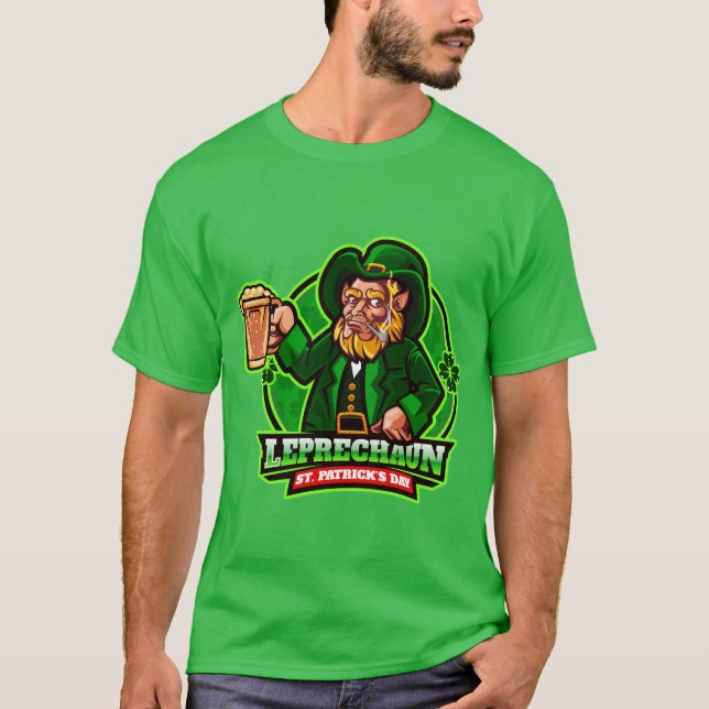 Camiseta St. Patrick's Day Leprechaun (Anverso)