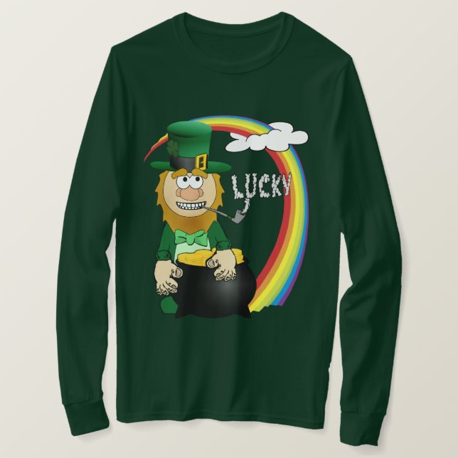 Camiseta St. Patrick's Day Leprechaun (Anverso del diseño)