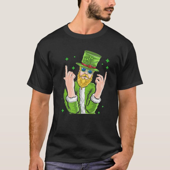 Camiseta St Patrick's Day Leprechaun Magical Irish Clover S (Anverso)