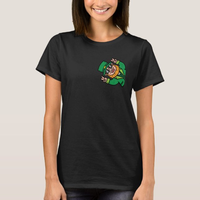 Camiseta St Patricks Day Leprechaun Pocket Saint Paddys Pat (Anverso)