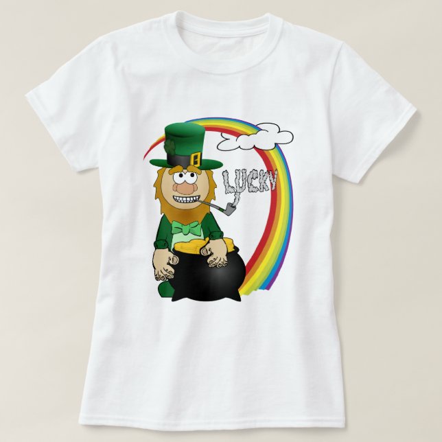 Camiseta St. Patrick's Day Leprechaun T-Shirt (Diseño del anverso)