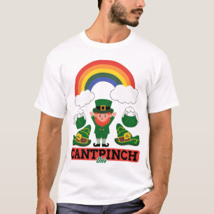 Camiseta St. Patrick's Day Leprechaun y Rainbow T-Shirt D