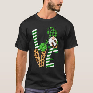 Camiseta St. Patrick's Day Love Shamrock Gnomies Luck