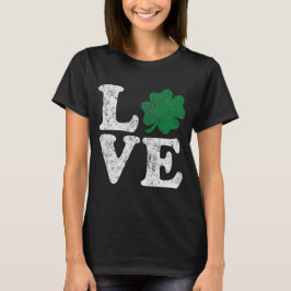 Camiseta St Patrick's Day LOVE Shamrock Irish