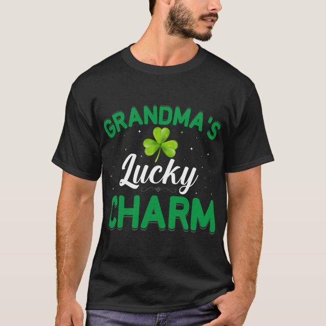 Camiseta St. Patricks Day Lucky Charm Clover (Anverso)