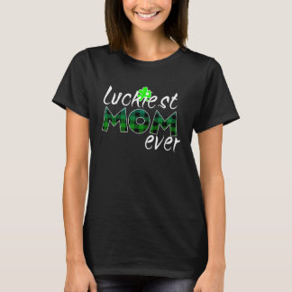Camiseta St Patricks Day Lucky Irish Shamrock C Lucky Mom M
