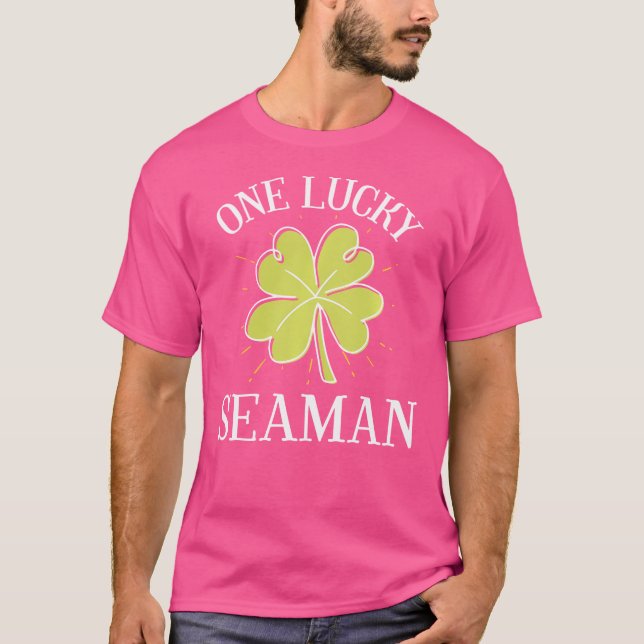 Camiseta St Patricks Day Lucky Seaman (Anverso)