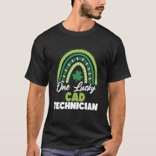 Camiseta St Patricks Day One Lucky CAD Technician