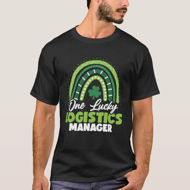 Camiseta St Patricks Day One Lucky Logistics Manager (Anverso)