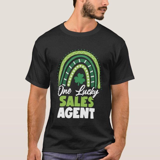 Camiseta St Patricks Day One Lucky Sales Agent (Anverso)