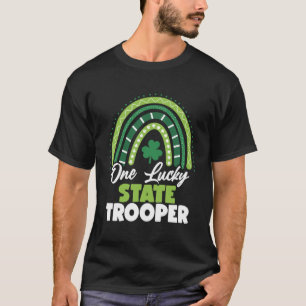 Camiseta St Patricks Day One Lucky State Trooper