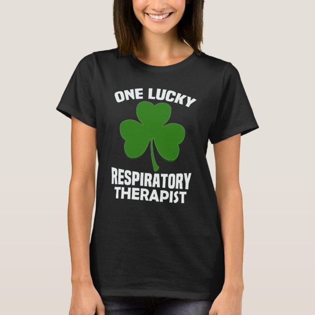 Camiseta St Patrick's Day pajamas One Lucky RT Respiratory  (Anverso)