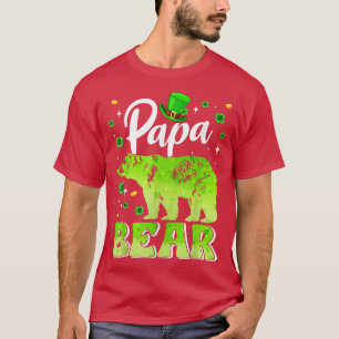 Camiseta St Patricks Day Papa Bear Family Matching 