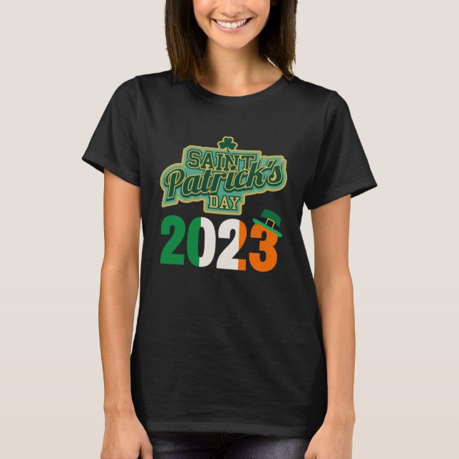 Camiseta St Patrick's Day Parade 2023 Irish Flag Shamrock L (Anverso)
