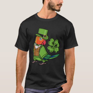 Camiseta St Patricks Day Parrot I Fischers Lovebird