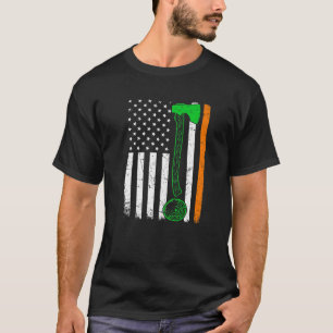 Camiseta St Patrick's Day Patriotic Woodworking Irish Ameri