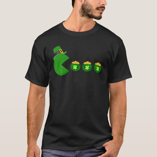 Camiseta St Patricks Day Pot Money Clover Funny Boy Chica K (Anverso)