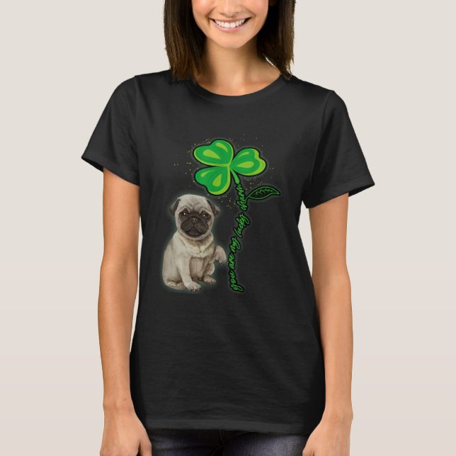 Camiseta St Patricks Day Pug My Lucky Charm (Anverso)