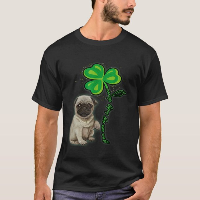 Camiseta St Patricks Day Pug My Lucky Charm (Anverso)